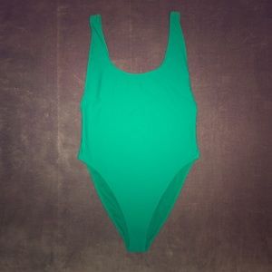 Green One-piece Swimsuit- Size Med